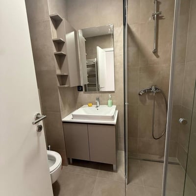 Rental of a brand-new 3-room apartment, 78 m², near the city center of Belgrade, Serbia